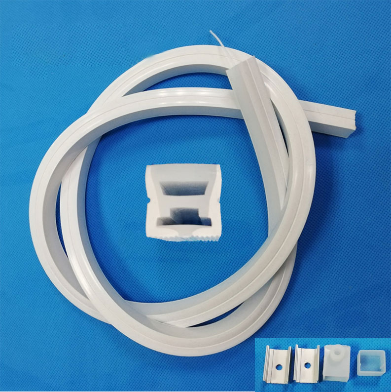 Flex Silicone LED Diffuser For 8mm LED Light Strip - 12*12mm 120° Top Emitting Flex Silicone LED Diffuser For 8mm LED Light Strip - 12*12mm 120° Top Emitting